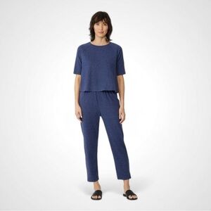 Eileen Fisher Tapered Pull On Ankle Pants Iris NWT